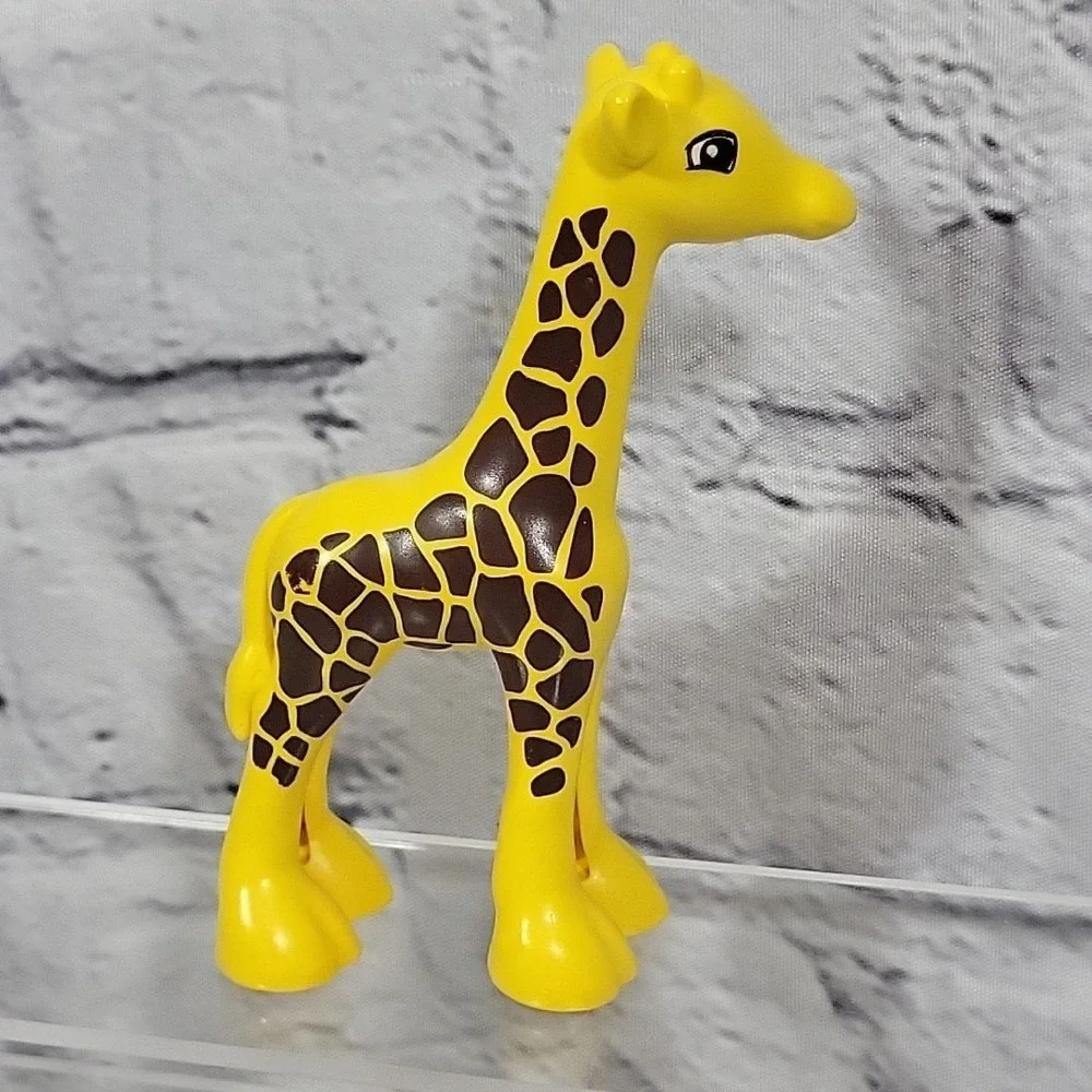 Lego‎ Duplo Figures Lot Of 4 Child Boy Animals Giraffe Pets Cat Dalmatian Dog